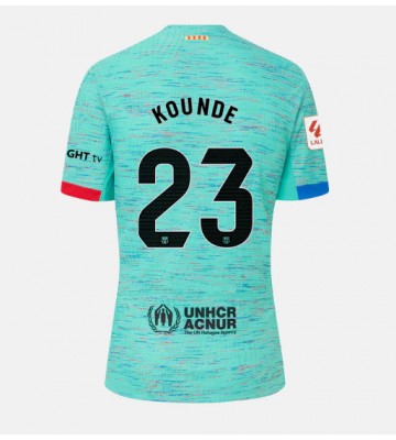 Lacne Ženy Futbalové dres Barcelona Jules Kounde #23 2023-24 Krátky Rukáv - Tretina